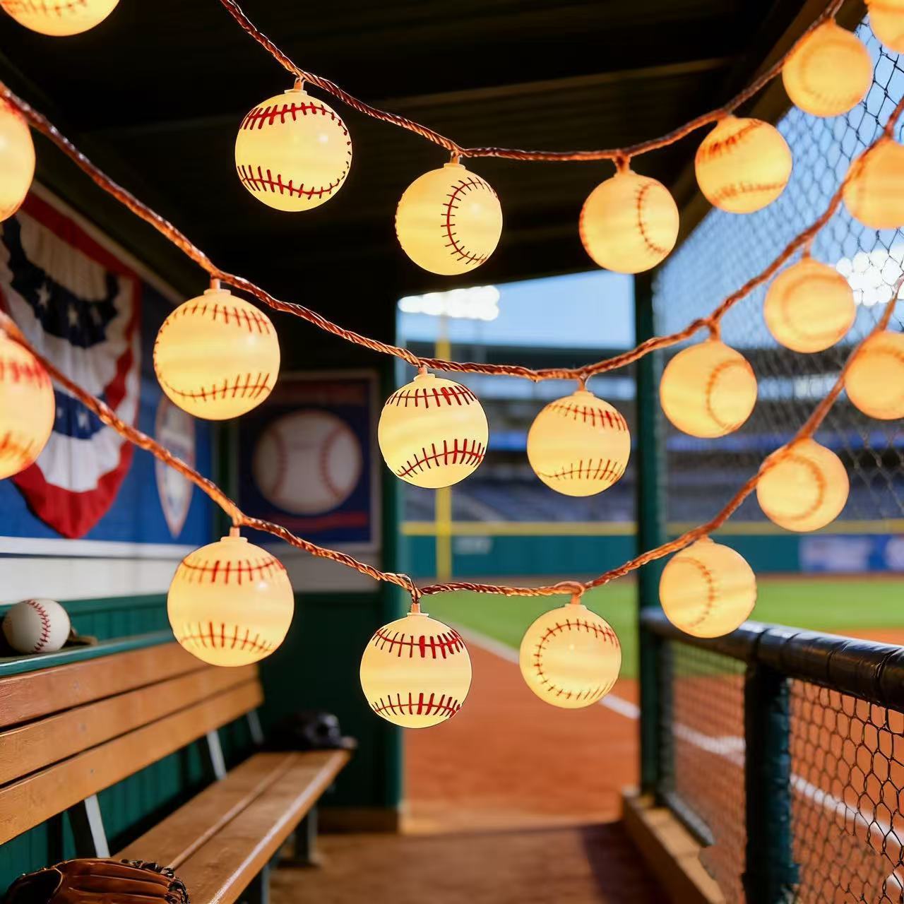 Led Fairy String Lights - Baseball LED String Lights Warm White