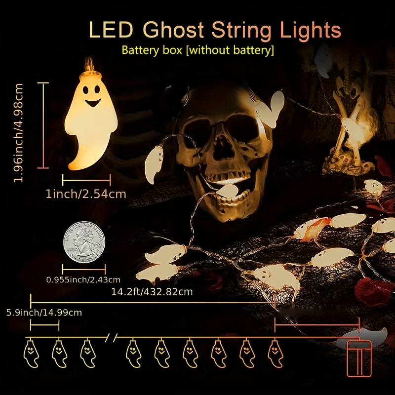 Battery Ghost LED String Light - Led Fairy String Lights incelemesi ve fiyatı