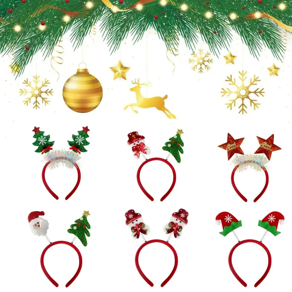 10pcs Christmas Hairband Xmas  - Reindeer Antlers Headband incelemesi ve fiyatı