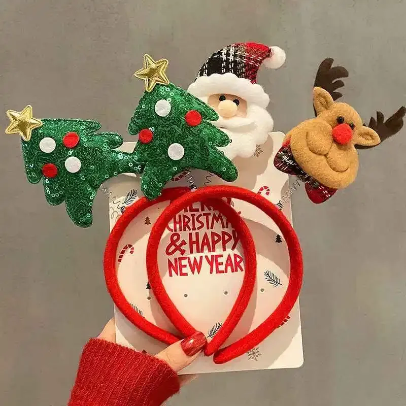 10pcs Christmas Hairband Xmas  - Reindeer Antlers Headband incelemesi ve fiyatı