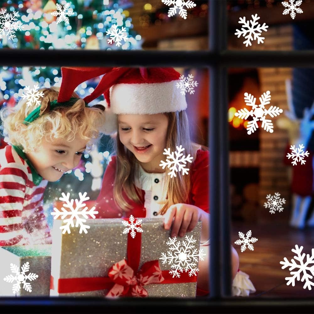 Christmas Window Clings Static - Snowflake Window Decal incelemesi ve fiyatı