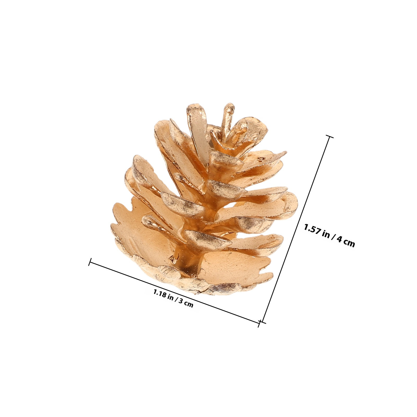 10Pcs Gold Plastic Pinecones R - Christmas Wreath Fake incelemesi ve fiyatı