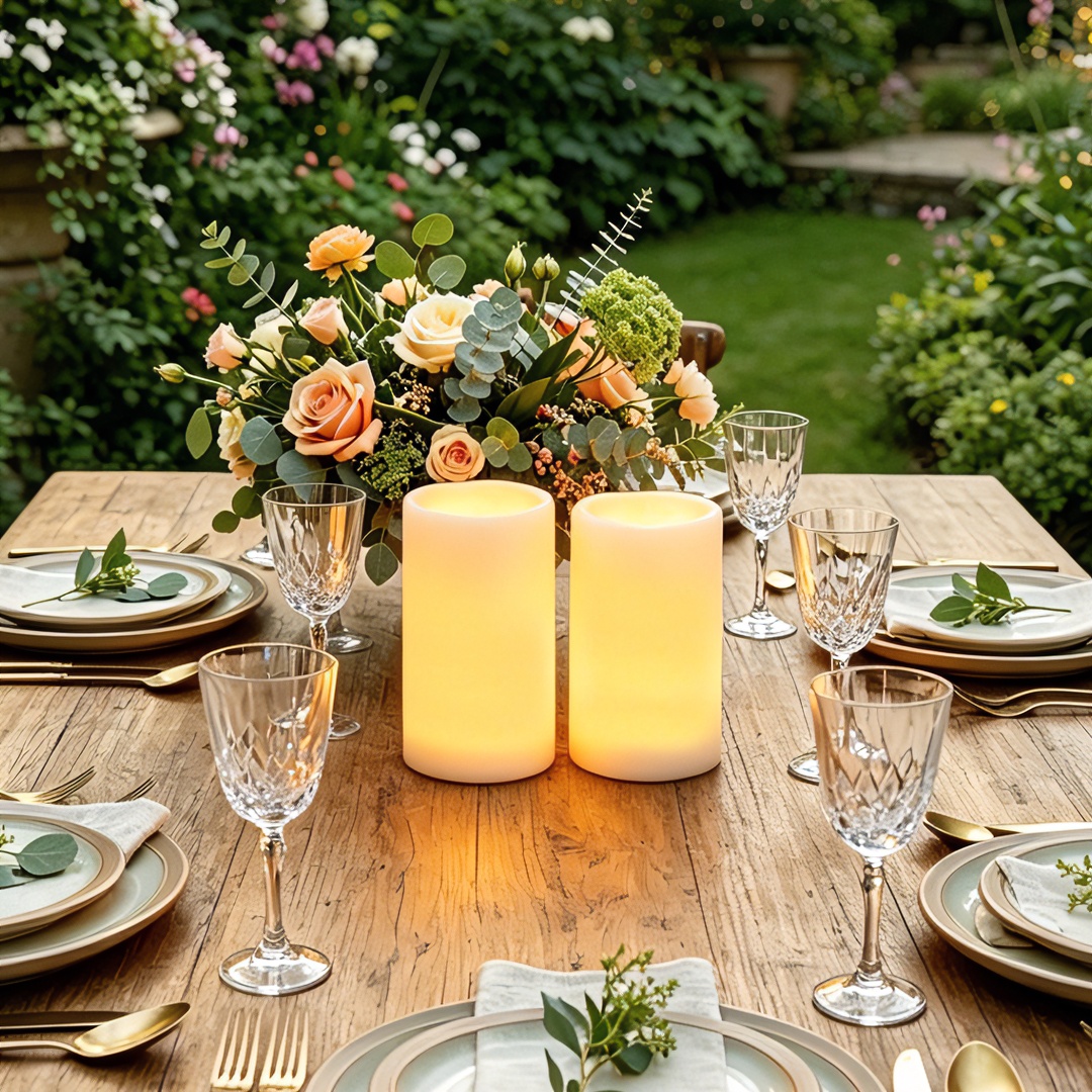 Flameless LED Pillar Candle Wa - Christmas Lights Outdoor incelemesi ve fiyatı