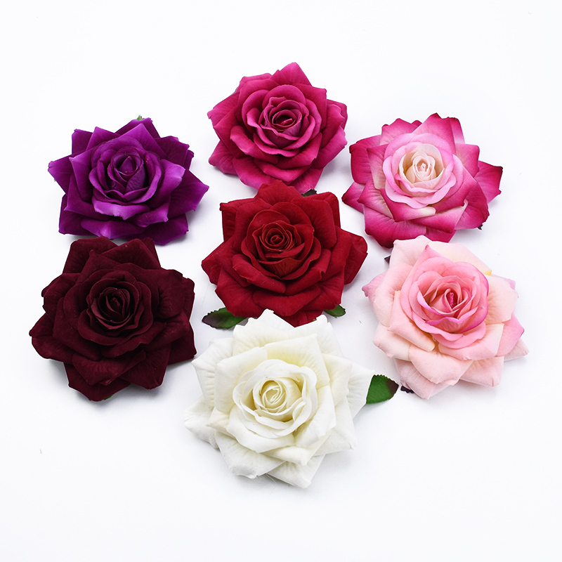 50PCS 10CM Big Roses Artificia - Christmas Wreath Fake incelemesi ve fiyatı