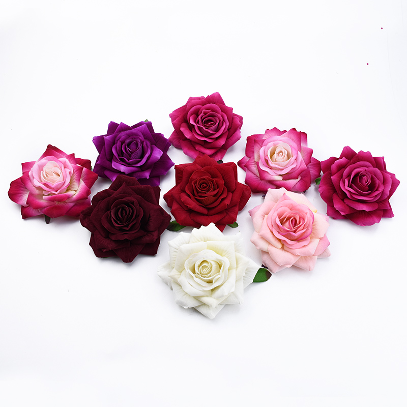 50PCS 10CM Big Roses Artificia - Christmas Wreath Fake incelemesi ve fiyatı