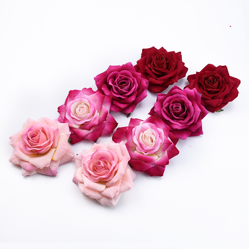 50PCS 10CM Big Roses Artificia - Christmas Wreath Fake incelemesi ve fiyatı