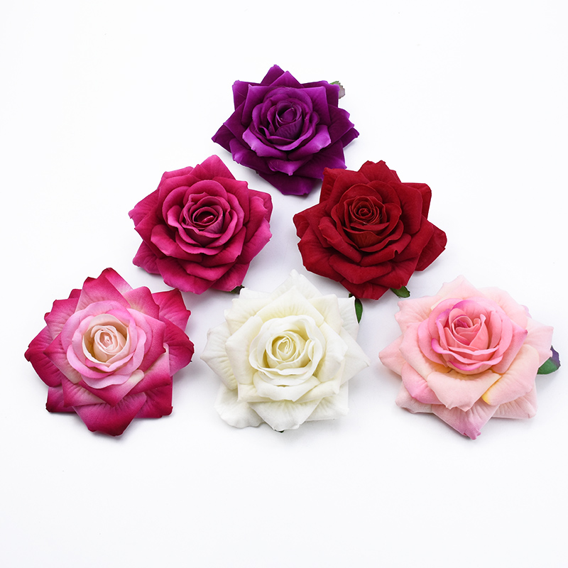 50PCS 10CM Big Roses Artificia - Christmas Wreath Fake incelemesi ve fiyatı