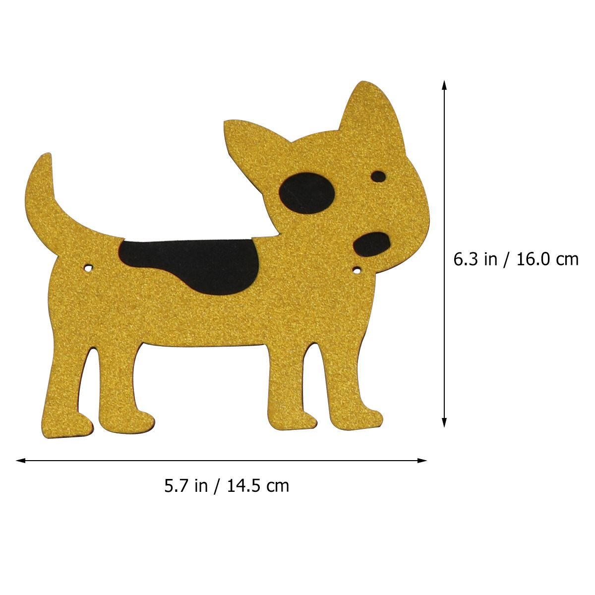 Golden Glitter Dog Paw Bunting - Star Tree Topper incelemesi ve fiyatı