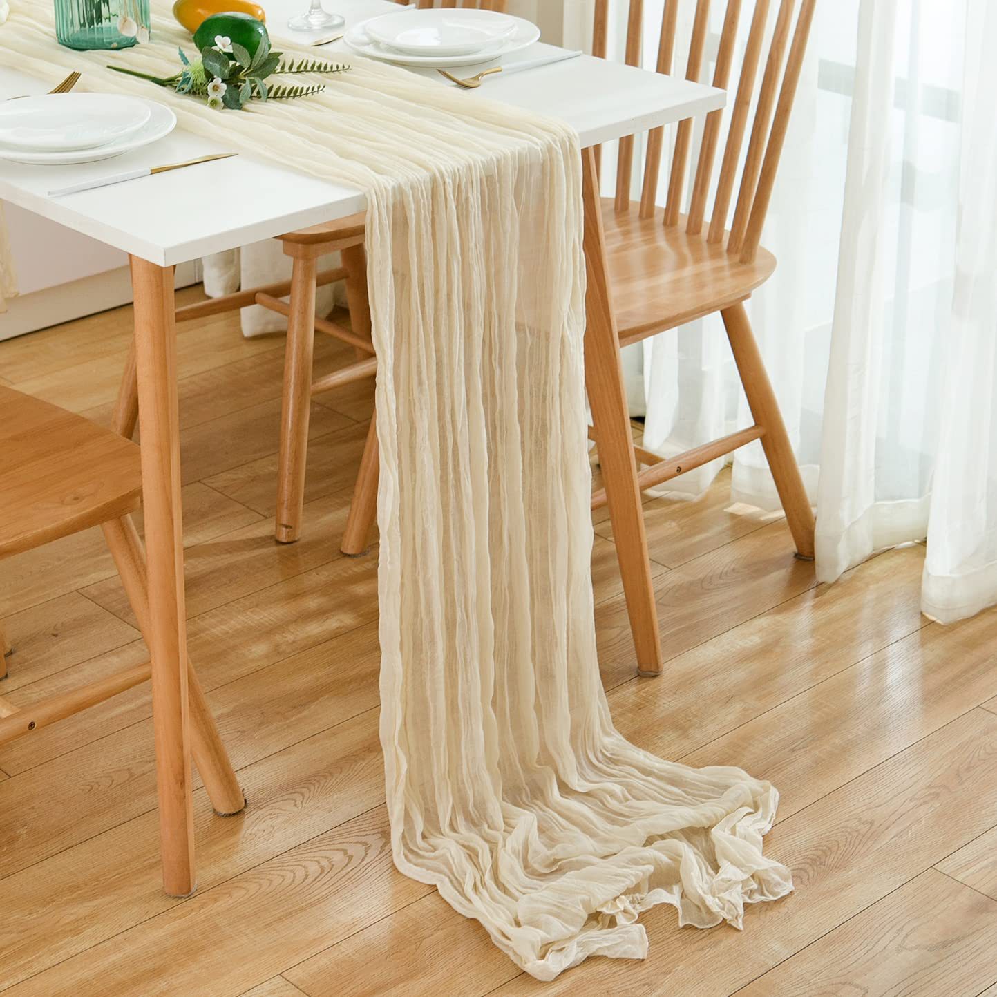 Wrinkle Gauze Table Runner Che - Christmas Table Runner incelemesi ve fiyatı