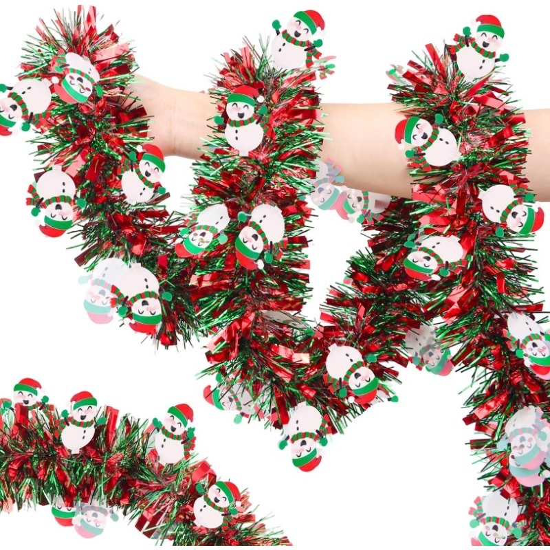 2M Red Green Christmas Tinsel  - Tinsel Garland Decoration incelemesi ve fiyatı