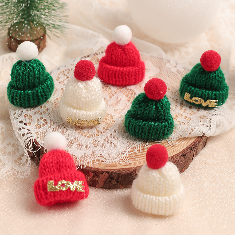 5/10Pcs Christmas Decoration M - Santa Hat Plush incelemesi ve fiyatı