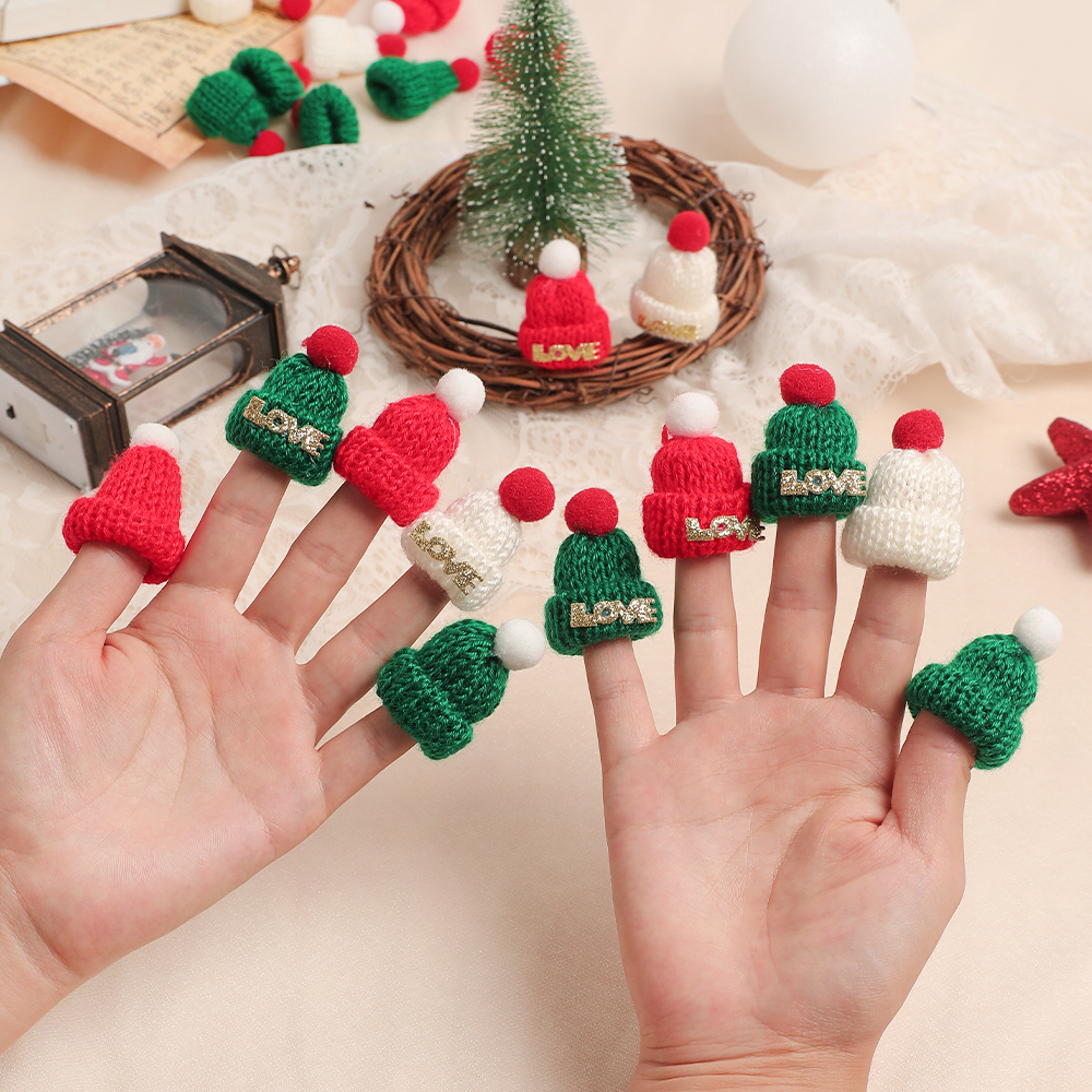 5/10Pcs Christmas Decoration M - Santa Hat Plush incelemesi ve fiyatı