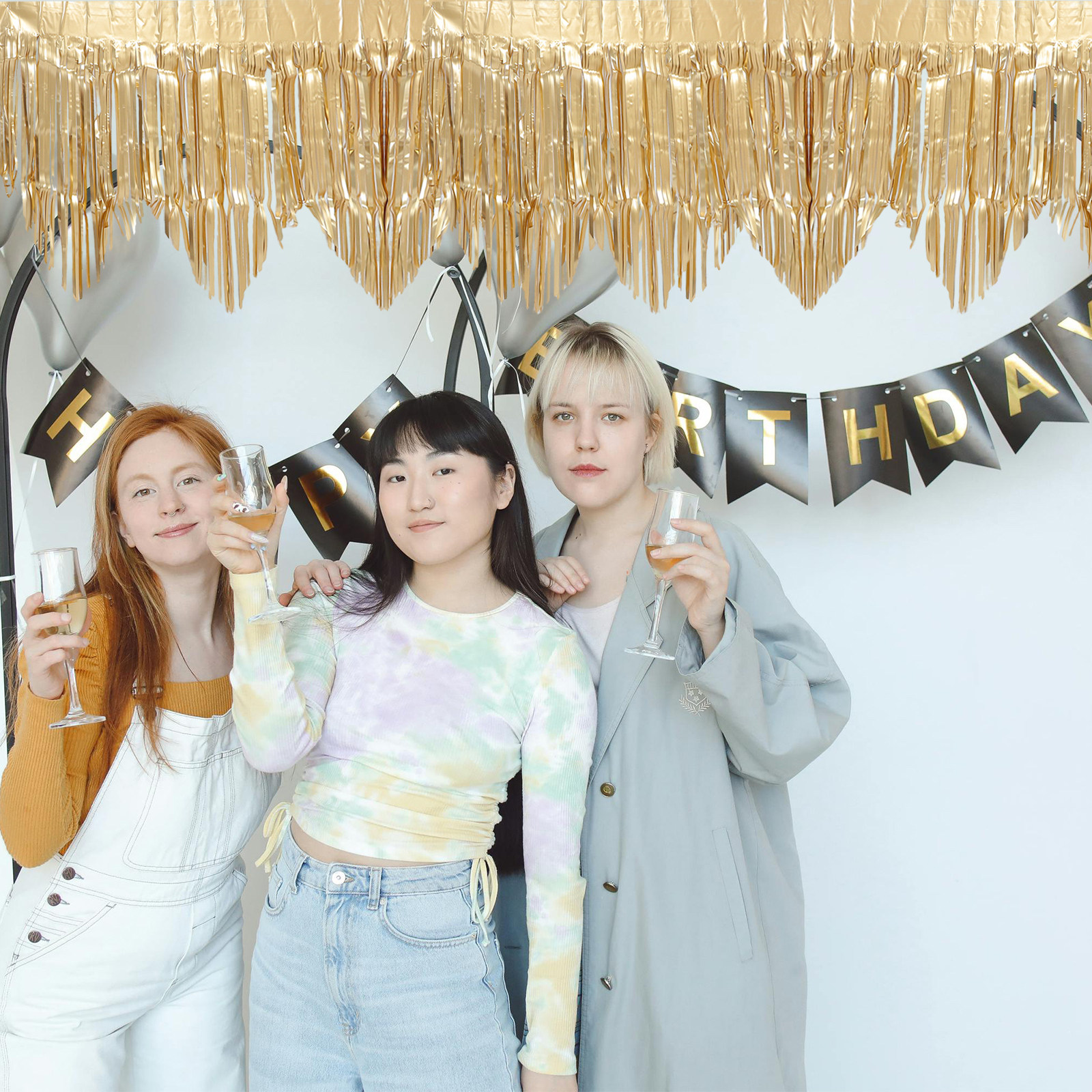 4Pcs Birthday Fringe Garland T - Tinsel Garland Decoration incelemesi ve fiyatı