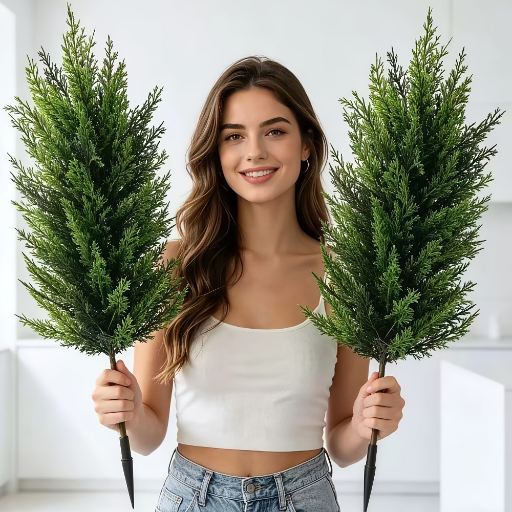2PC Outdoor Artificial Pine Tr - Christmas Tree Artificial incelemesi ve fiyatı