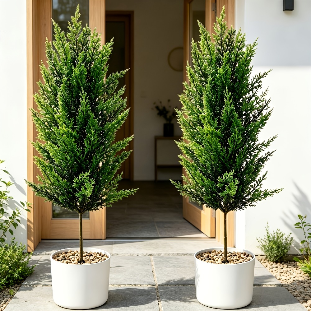 2PC Outdoor Artificial Pine Tr - Christmas Tree Artificial incelemesi ve fiyatı
