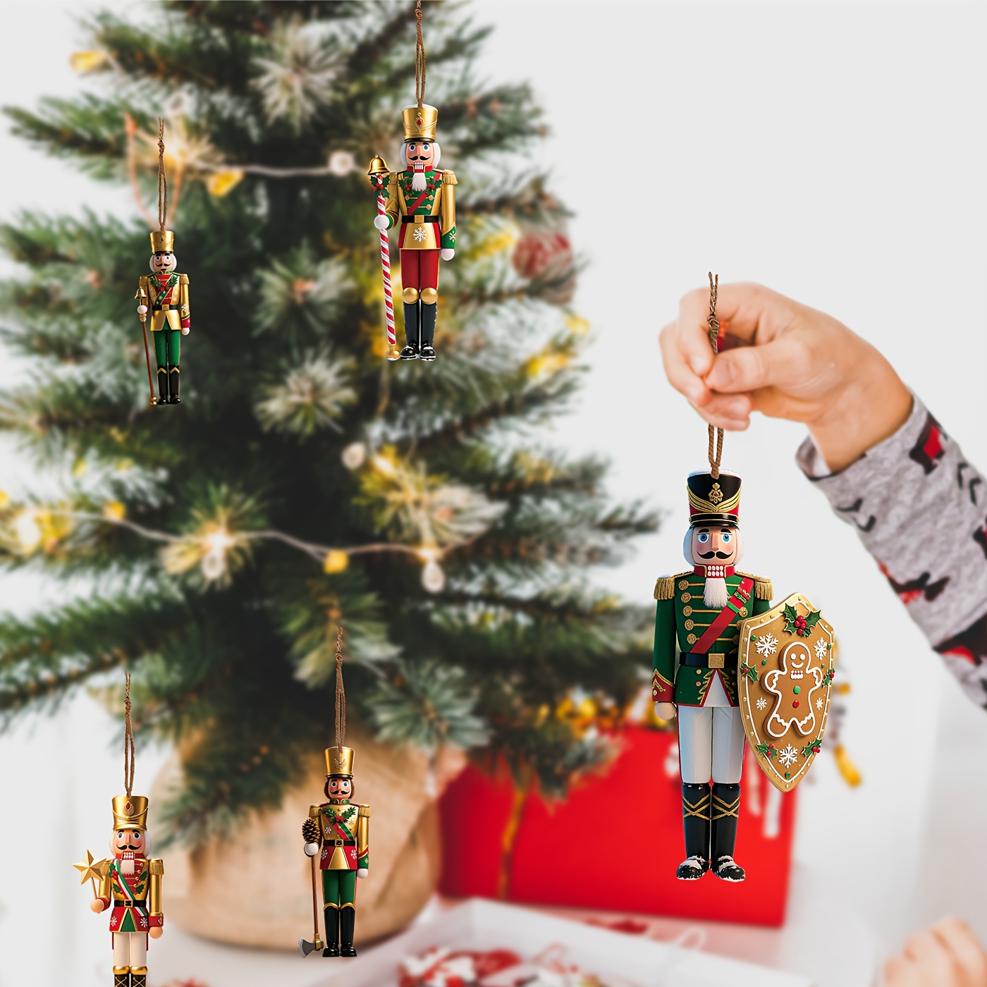 12pcs 2D Flat Wooden Christmas - Nutcracker Figurine incelemesi ve fiyatı