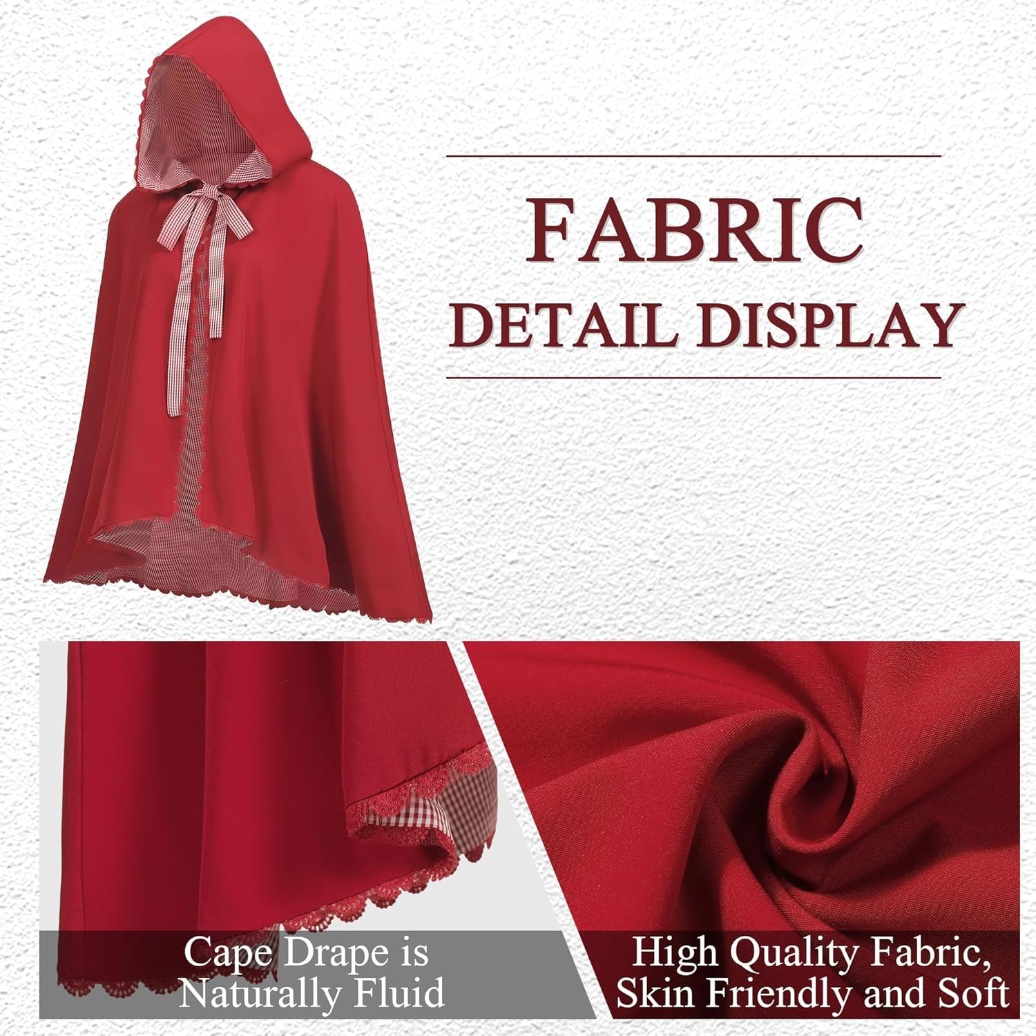 Red Plaid Cape Women's Double  - Christmas Throw Blanket incelemesi ve fiyatı