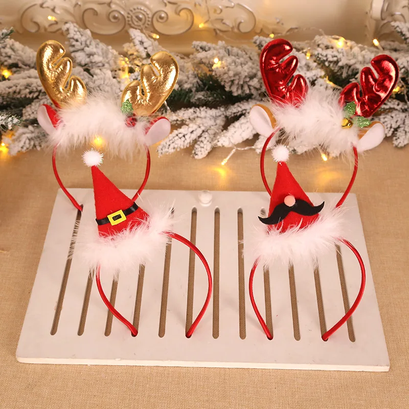 Fashion Christmas Red Bows Hea - Reindeer Antlers Headband incelemesi ve fiyatı