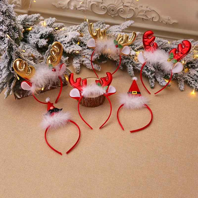 Fashion Christmas Red Bows Hea - Reindeer Antlers Headband incelemesi ve fiyatı