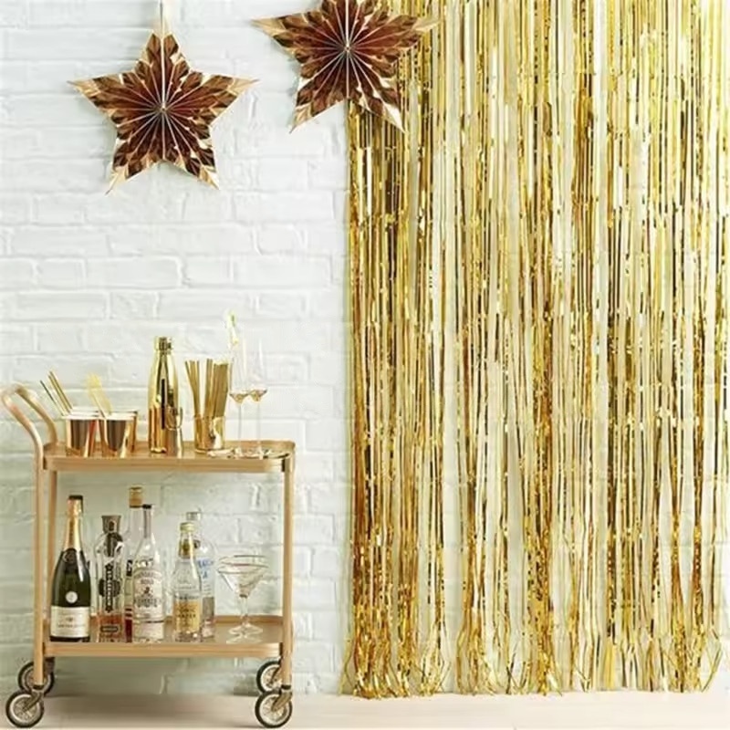 1/2/3Pack Glitter Party Backdr - Tinsel Garland Decoration incelemesi ve fiyatı