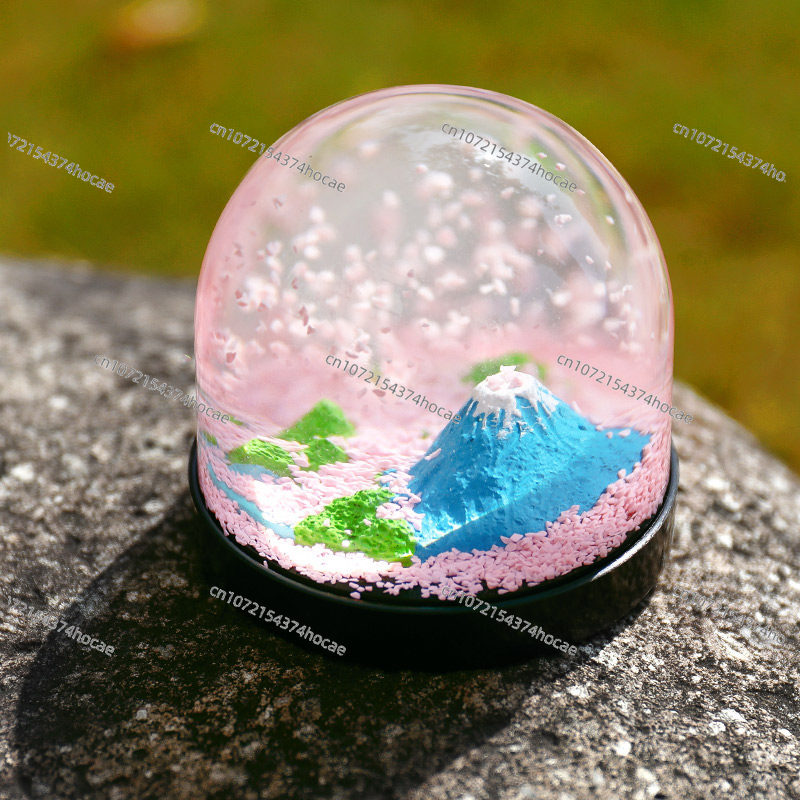 Mount Fuji romantic cherry blo - Snow Globe Musical incelemesi ve fiyatı