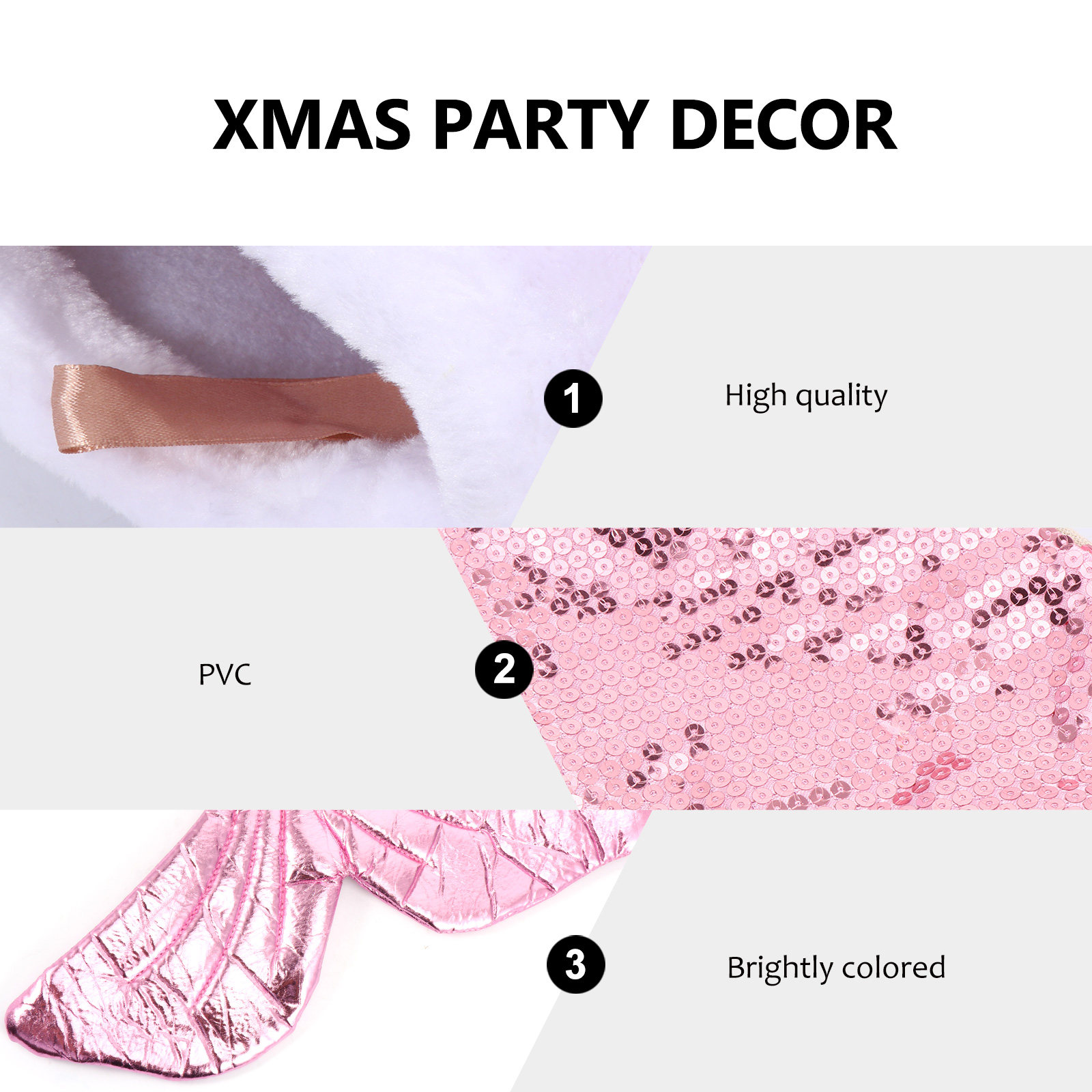 Sequins Mermaid Tail Stocking  - Christmas Stocking Hanging incelemesi ve fiyatı