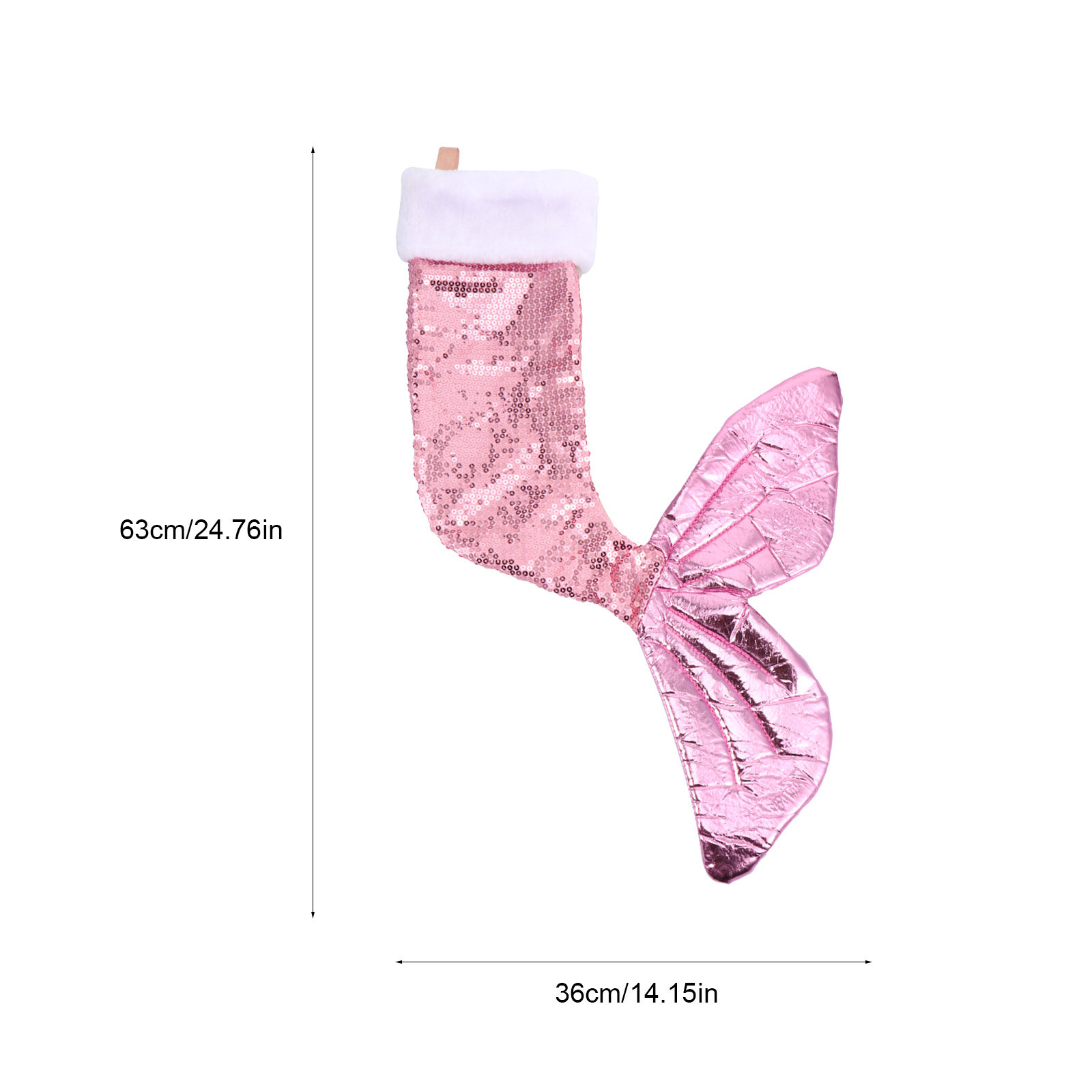 Sequins Mermaid Tail Stocking  - Christmas Stocking Hanging incelemesi ve fiyatı