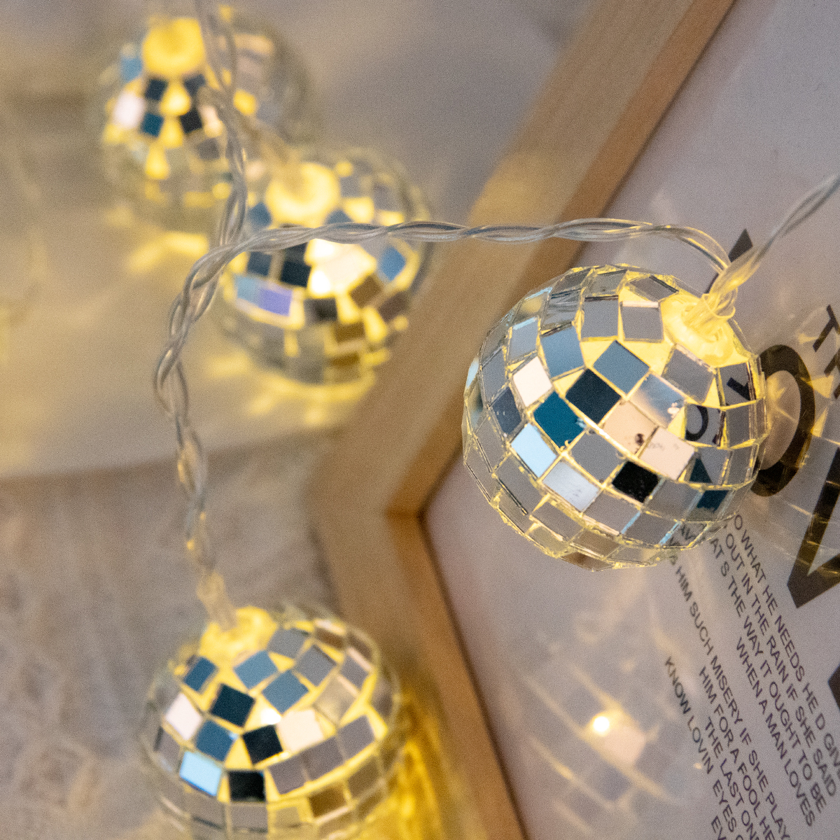 1.5m LED Mirror Ball String Li - Led Fairy String Lights incelemesi ve fiyatı