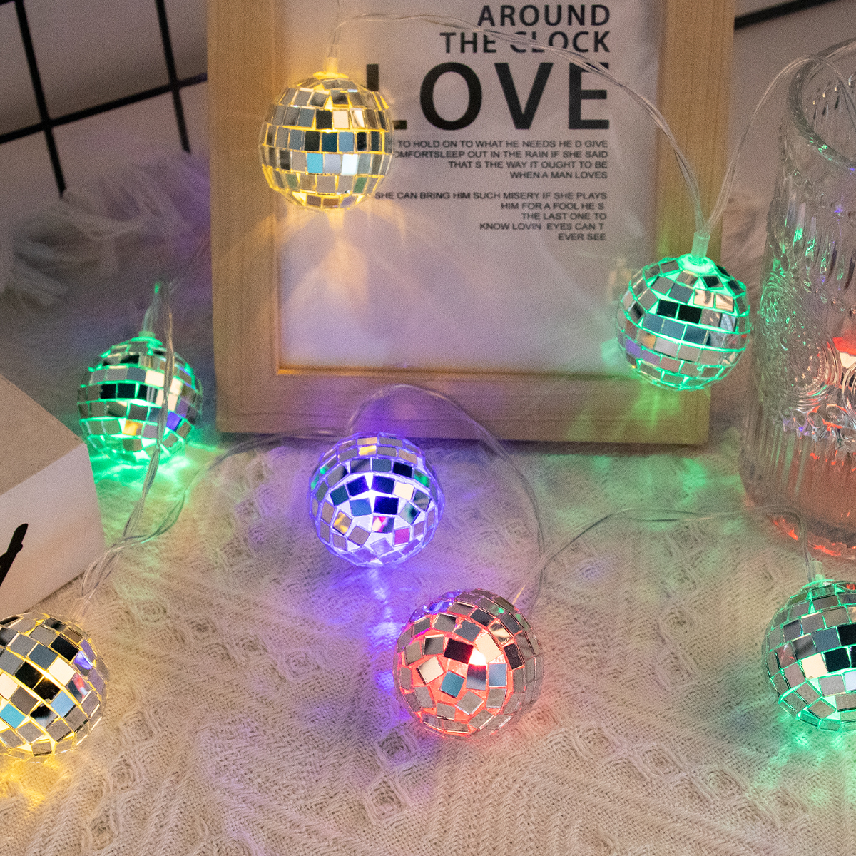 1.5m LED Mirror Ball String Li - Led Fairy String Lights incelemesi ve fiyatı