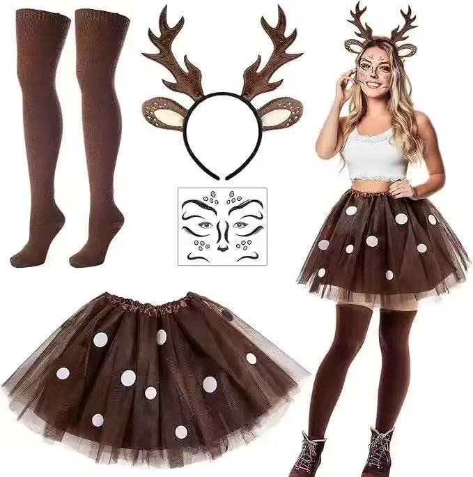 Reindeer Costume Set Antler He - Reindeer Antlers Headband incelemesi ve fiyatı