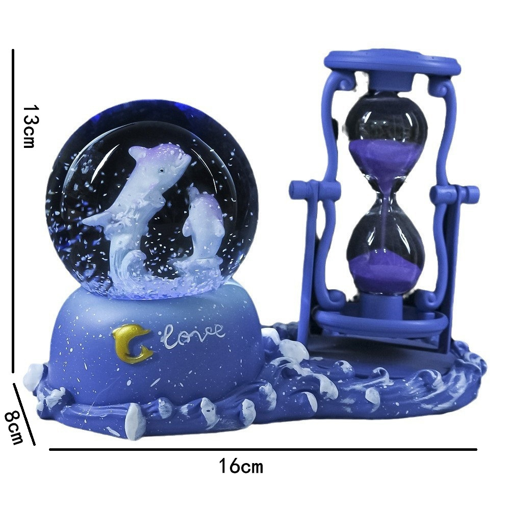 Dolphin Hourglass Timer Crysta - Snow Globe Musical incelemesi ve fiyatı