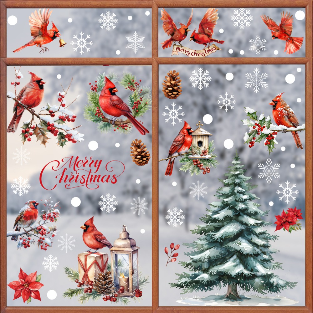 9pcs Christmas Window Decals C - Snowflake Window Decal incelemesi ve fiyatı