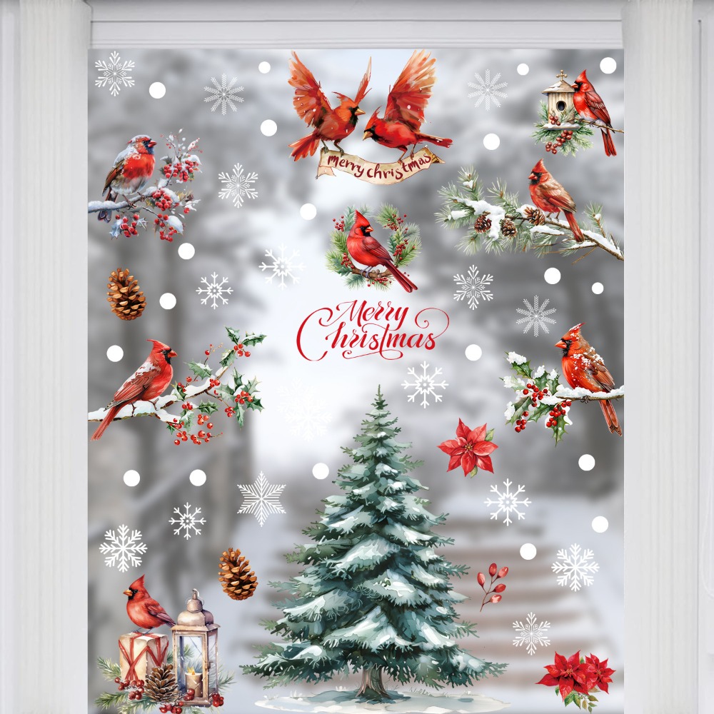 9pcs Christmas Window Decals C - Snowflake Window Decal incelemesi ve fiyatı