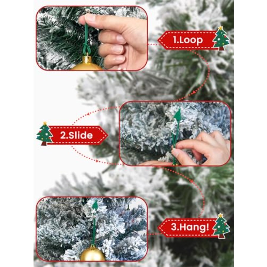 30pcs Christmas Ornament Hooks - Christmas Stocking Hanging incelemesi ve fiyatı