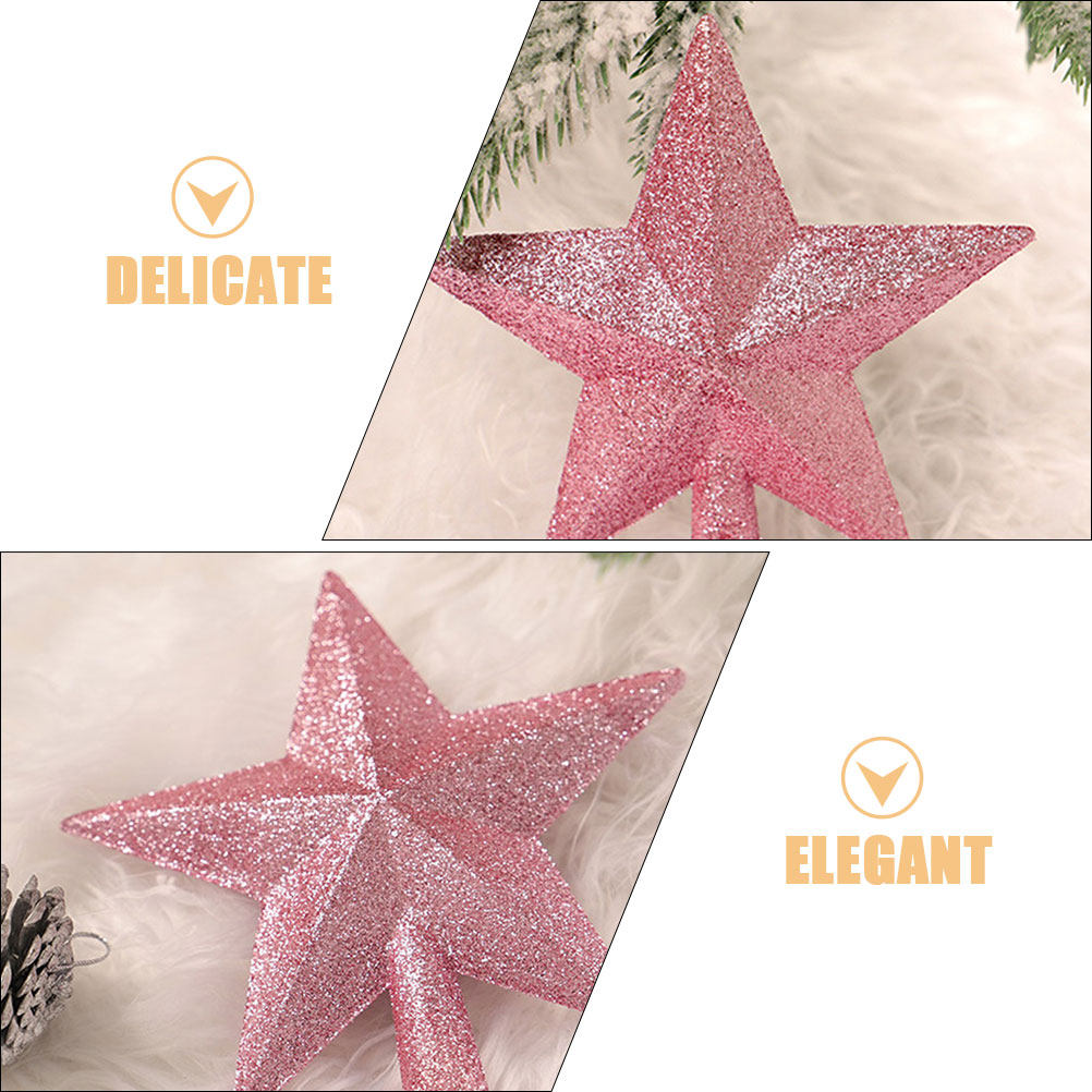 3Pcs 20Cm Small Pink Glitter S - Star Tree Topper incelemesi ve fiyatı