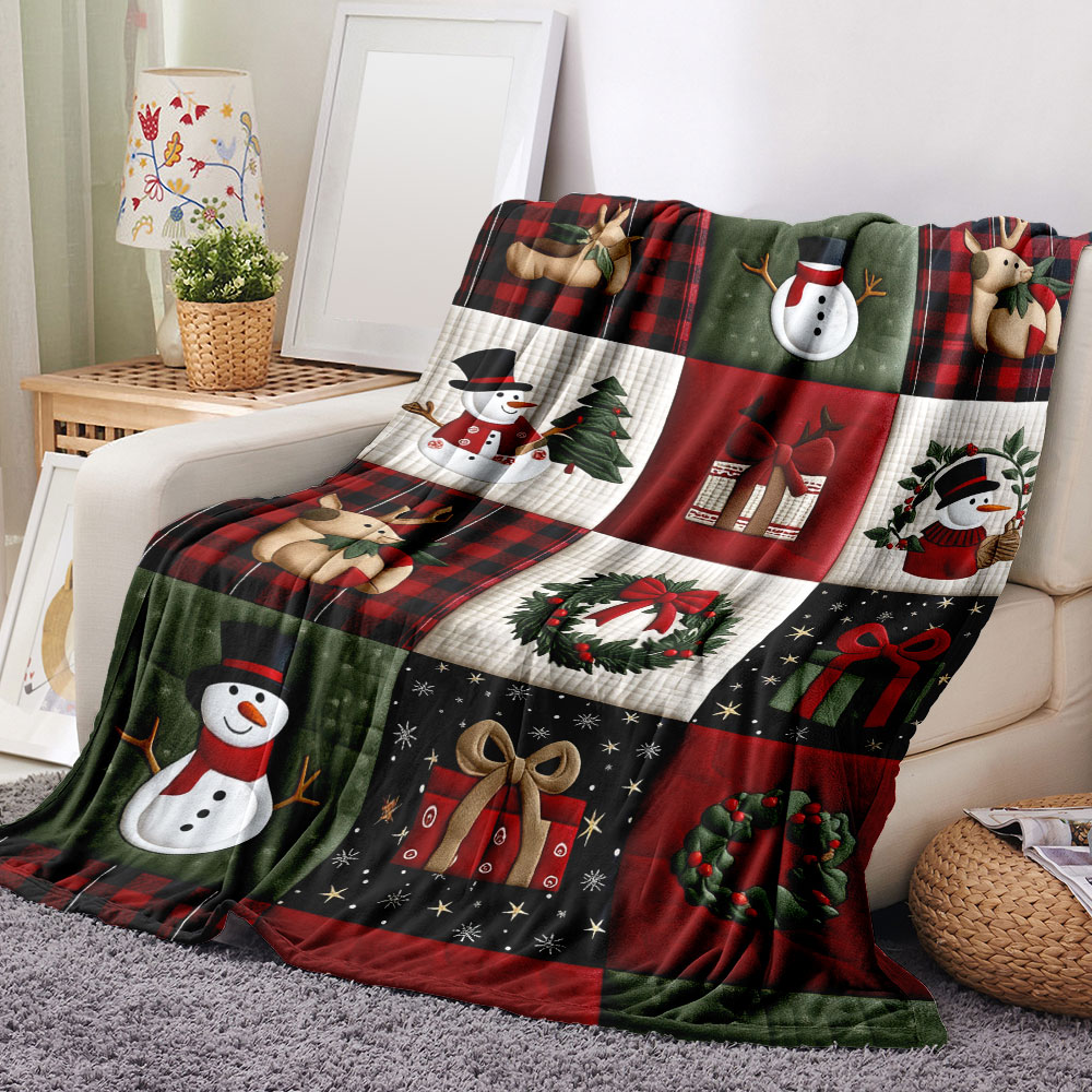Christmas Quilt Patchwork Blan - Christmas Throw Blanket incelemesi ve fiyatı