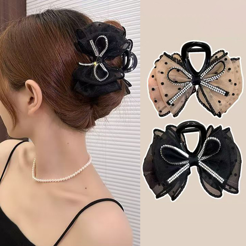 New Elegant Mesh Bow Hair Clip - Ribbon Bow Gift incelemesi ve fiyatı