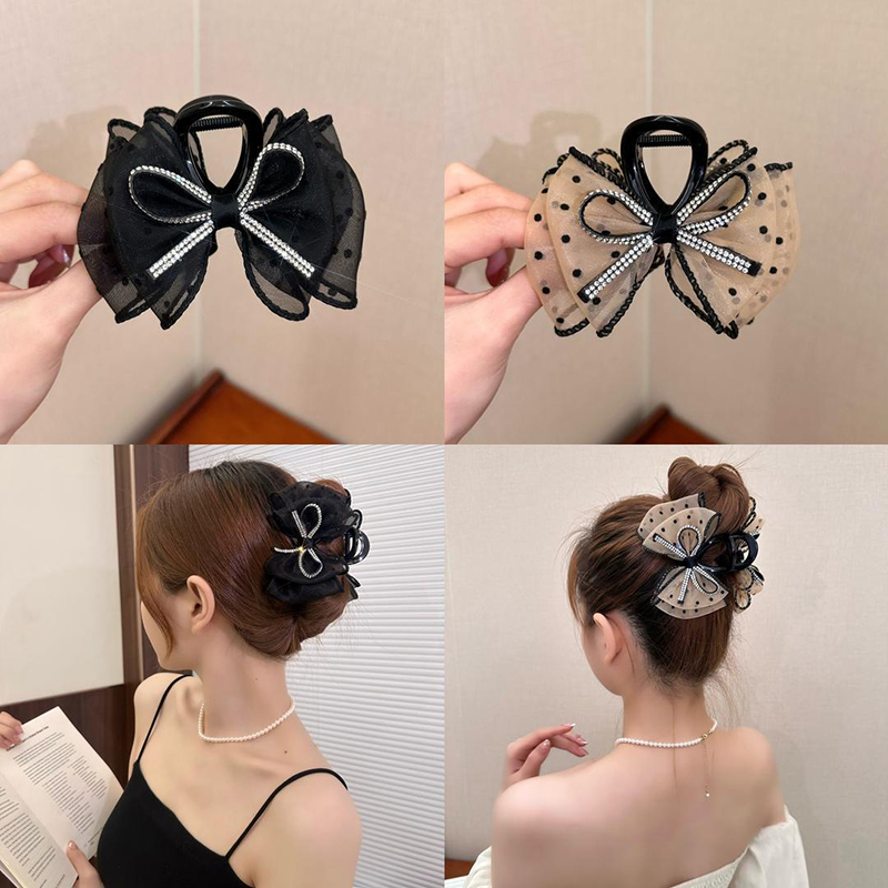 New Elegant Mesh Bow Hair Clip - Ribbon Bow Gift incelemesi ve fiyatı