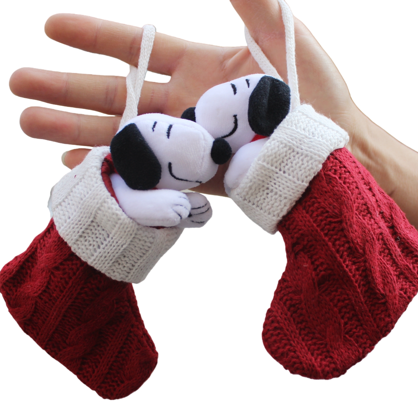 6piece 15CM Peanuts Christmas  - Christmas Stocking Hanging incelemesi ve fiyatı