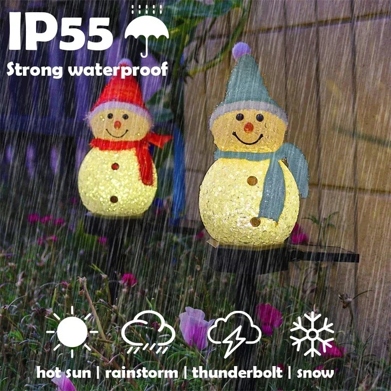 Christmas Snowman Solar Garden - Christmas Lights Outdoor incelemesi ve fiyatı