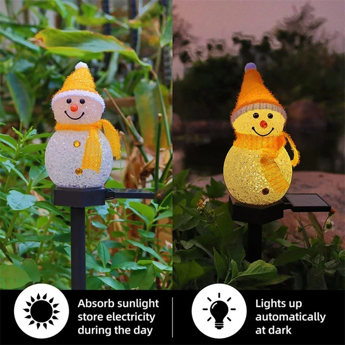 Christmas Snowman Solar Garden - Christmas Lights Outdoor incelemesi ve fiyatı