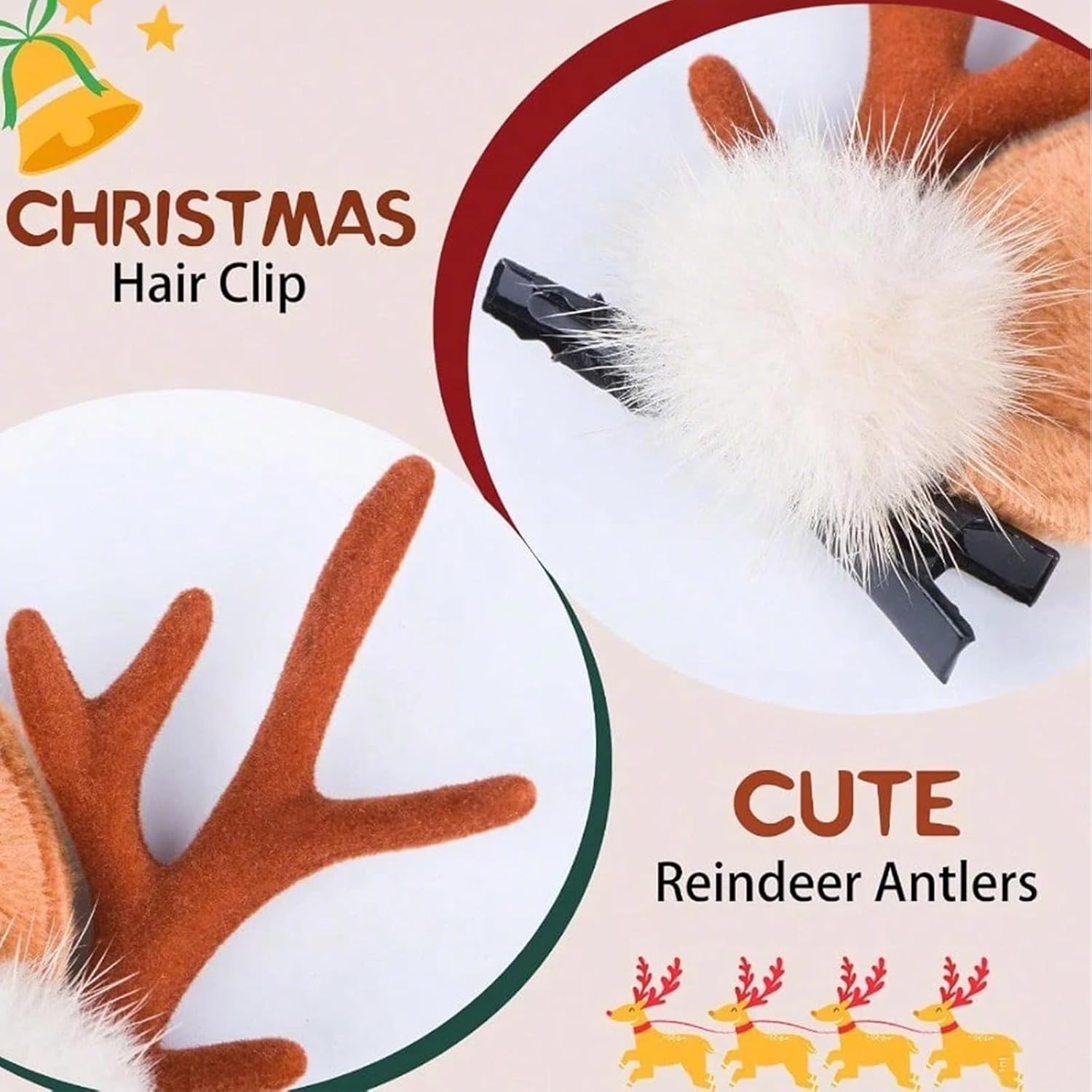 1/2Pairs Small Deer Ears Antle - Reindeer Antlers Headband incelemesi ve fiyatı